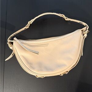 By Far Crescent Leather Shoulder Bag